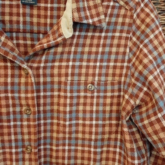 Vintage Pendleton Wool Plaid Flannel Button Down Shirt Gorpcore Camping Retro - Picture 3 of 11